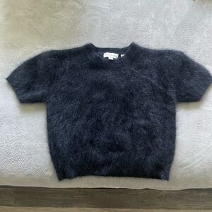 Vintage Ann Taylor fuzzy black sweater